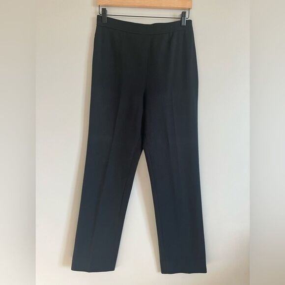 Vintage‎ Givenchy Sport Pants Wool Blend Black Pull On Sz 12 - Picture 1 of 12